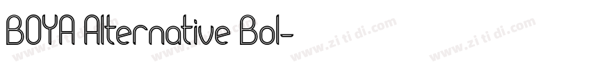 BOYA Alternative Bol字体转换